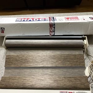 ShadesU 20” Width 72” Length Brown Shapes Open Box